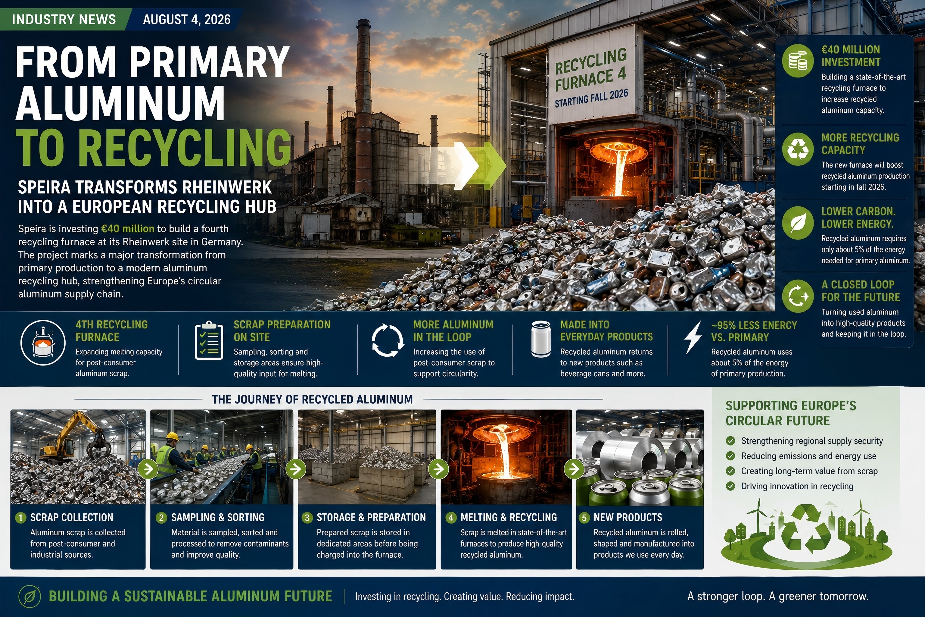 Global Competition for Aluminum Scrap Intensifies as Recycling Supply Chains Tighten