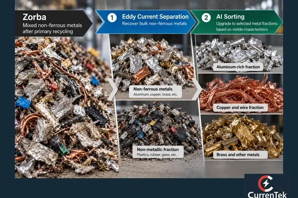 Upgrading Zorba with Eddy Current and AI Sorting